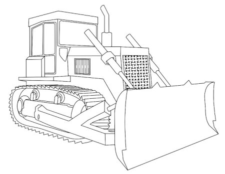 Трактор бульдозер т-130 раскраска