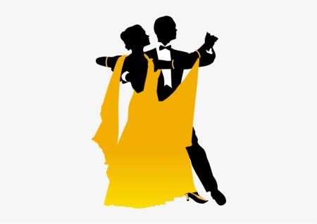 Кадетский бал силуэт танцующей пары