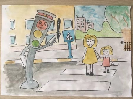 Рисунок на тему ПДД