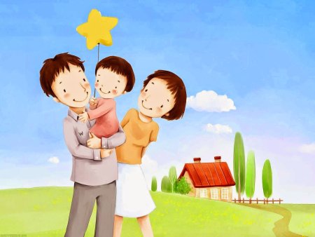 Семья картинки нарисованные