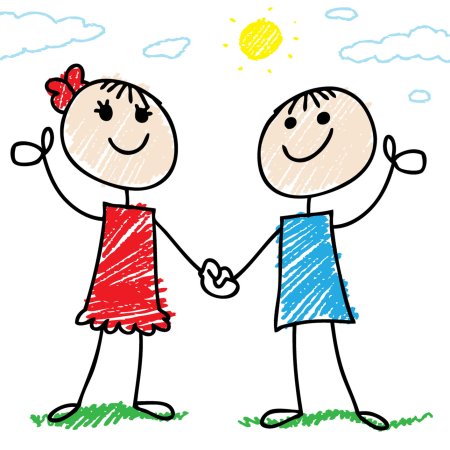 Дружба рисунок для детей