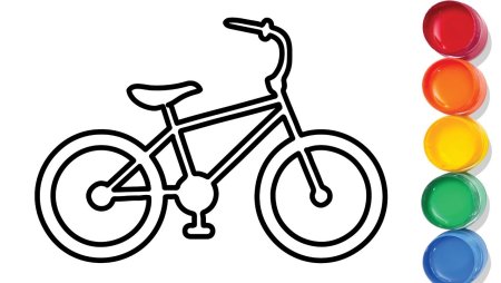 Рисунок велосипед мой друг