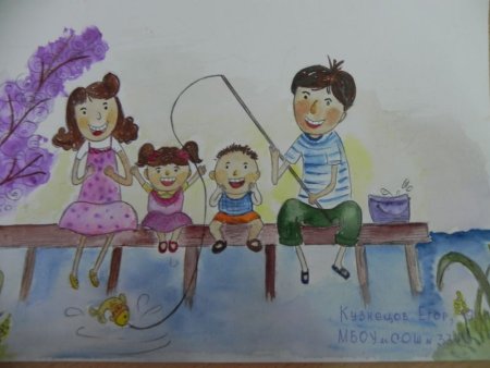 Рисунок семьи в детский сад