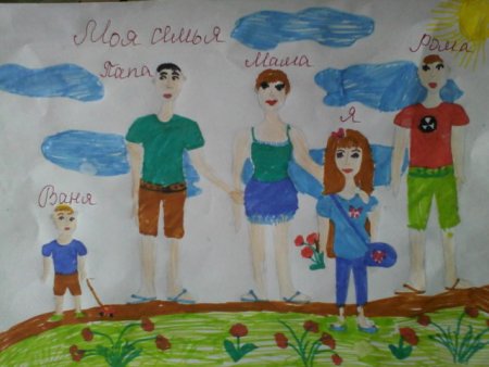 Рисунок моя семья