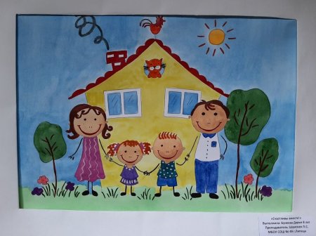 Рисунок детский моя семья в детском саду (54 фото)