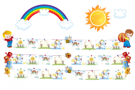 Стенд для рисунков в детском саду