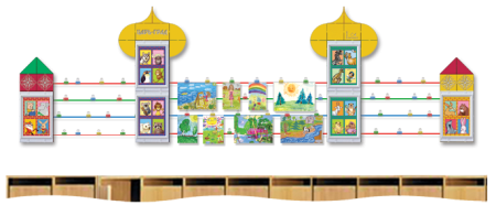 Стенд для выставки рисунков в детском саду