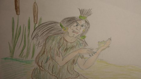 Раскраска Кикимора Лядова