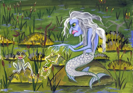 Кикимора Болотная раскраска