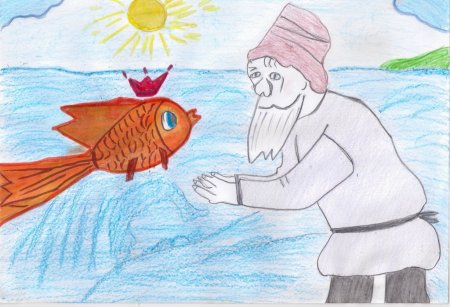 Рисование сказки Пушкина