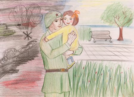 Детские рисунки солдатам