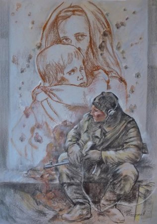 Картина художника Игоря Башмакова Возвращение