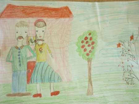 Рисование бабушки и дедушки в подготовительной группе