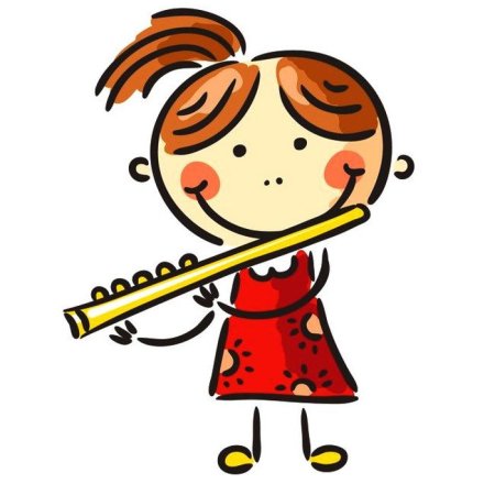 Девочка с дудочкой