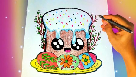 Рисование кулича