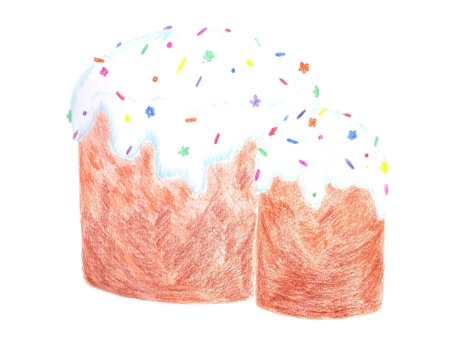 Пасхальный кулич рисование