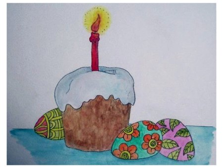 Рисование кулича