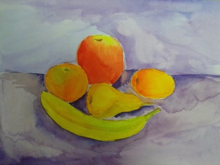 Натюрморт с фруктами для детей