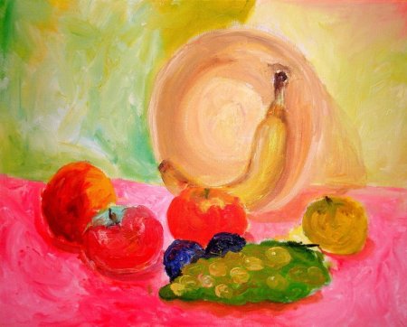 Натюрморт с фруктами для детей