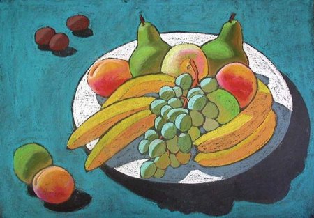 Натюрморт с фруктами для детей