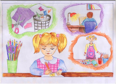 Рисунок на тему урок труда