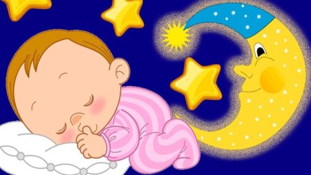 Мультяшный спящий малыш