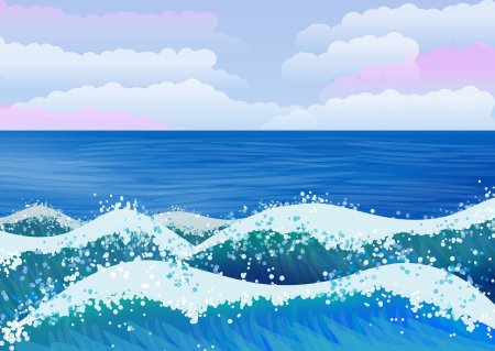 Море мультяшное