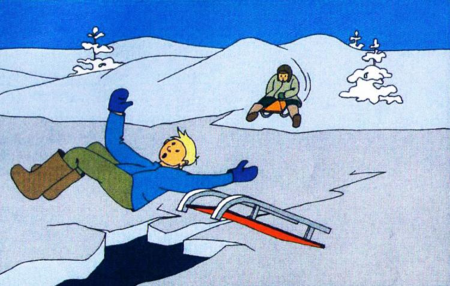 Рисунок на тему тонкий лед