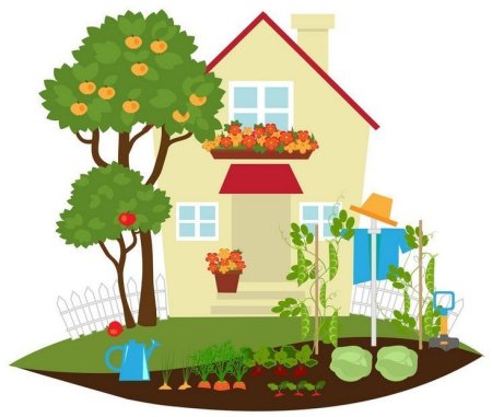 Дом и сад вектор