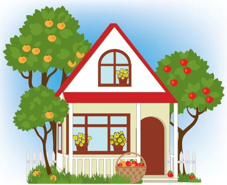 Мультяшный дачный домик