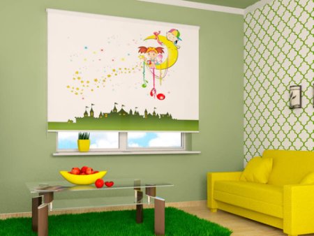 Рулонные шторы в детской