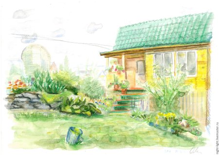 Дача рисунок