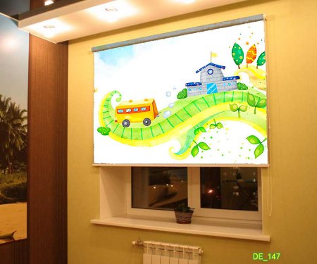 Рулонные шторы с фотопечатью для детской комнаты