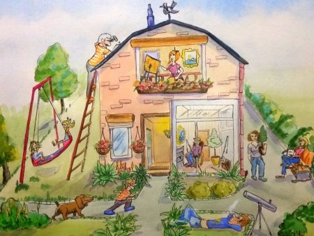 Рисовать дачу