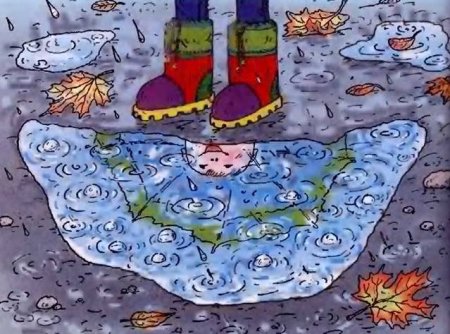 Лужа рисунок
