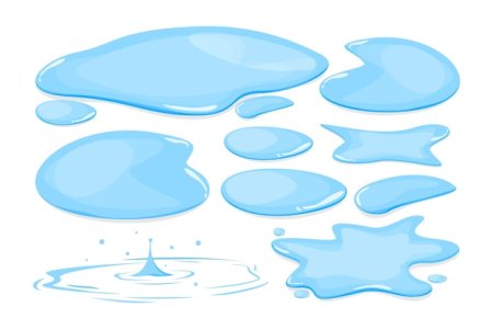 Лужа воды вектор