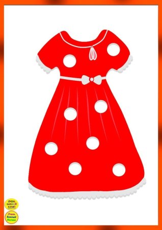 Макет платья для детей