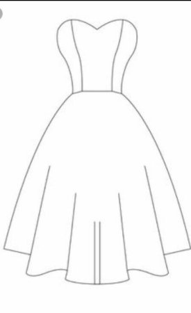 Платье трафареты для детей