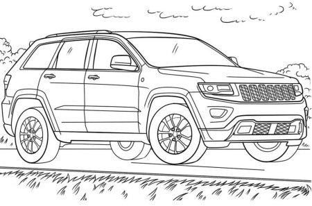 Раскраска "Джипы"