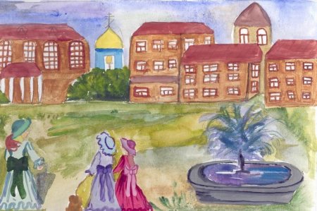 Рисование дом в котором я живу