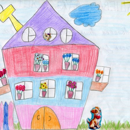 Рисование на тему дом