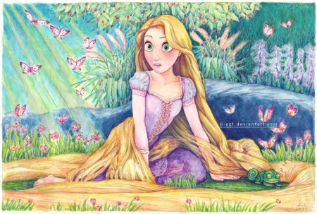 Рисовать Рапунцель