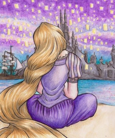 Рапунцель для рисования