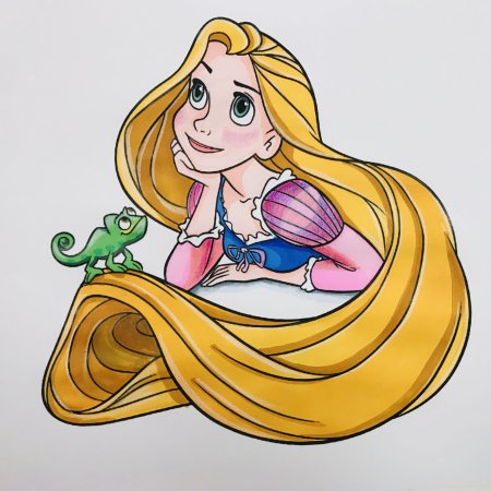 Рапунцель рисунок