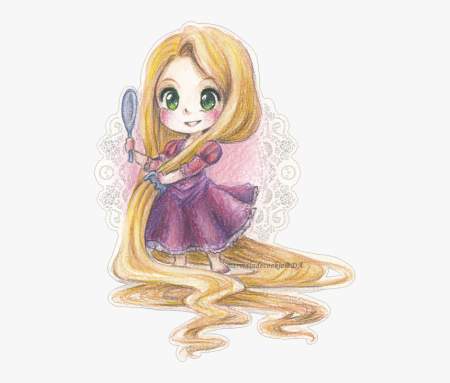 Диснеевские принцессы Рапунцель рисунок