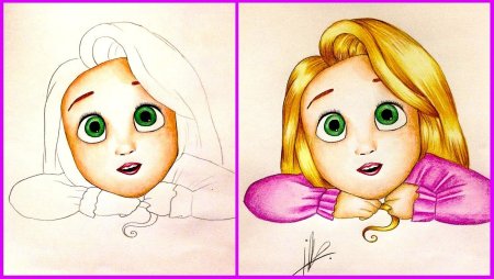 Рапунцель рисунок