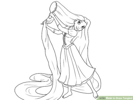 Рапунцель для рисования