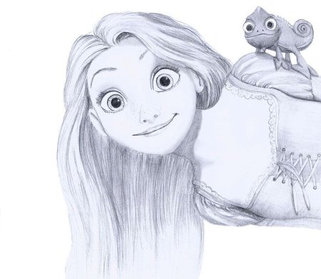 Рапунцель рисунок