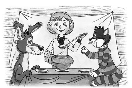 Иллюстрация к сказке Простоквашино