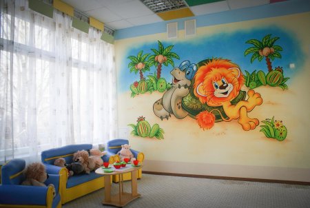 Роспись стен в детском саду